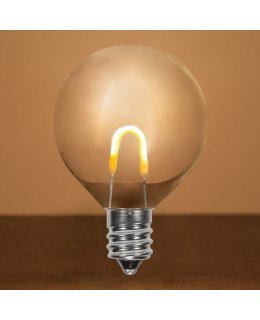 CL80637 E12-Candelabra Base Warm White LED Filament Bulbs PACK OF 5